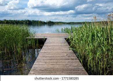 lake in the Mecklenburg Lake District, Germany