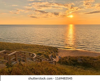 Lake Michigan Beach Sunset