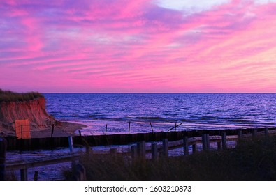 Lake Michigan Beach Sunset At Lake Harbor Park