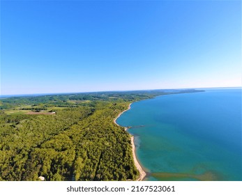 Lake Michigan Shoreline In Leelanau County Michigan