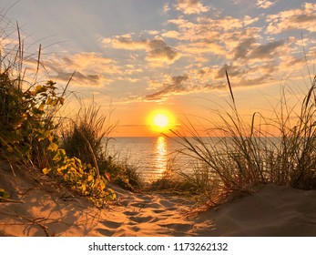 Lake Michigan Sunset - Shutterstock ID 1173262132
