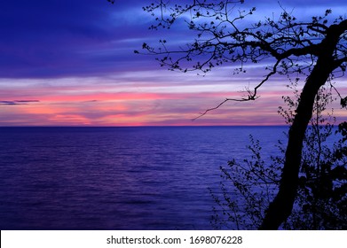 Lake Michigan Sunset At South Haven, MI.