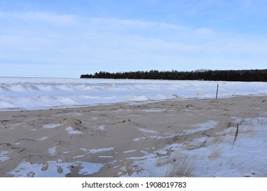 Lake Michigan Winter Shoreline 2021