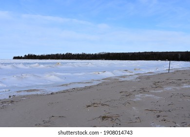 Lake Michigan Winter Shoreline February 2021