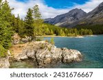 Lake Minnewanka in Banff National Park, Canada