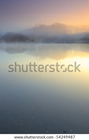 Similar – Foto Bild In den Morgennebel hinein