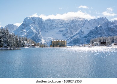 Lake Misurina In Winter Aura