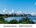 Lake Monona and the Wisconsin State Capitol Building and the Surrounding Madison Area