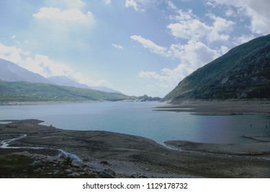 Lake Of Montespluga, Near The Splügen Pass, Madesimo, Italy