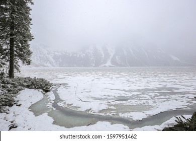 The Lake Morskie Oko In WInter