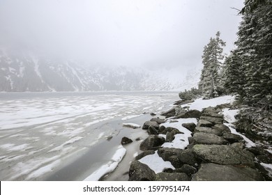 The Lake Morskie Oko In WInter