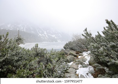 The Lake Morskie Oko In WInter