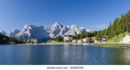 Lake In Mountain Misurina