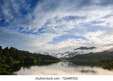 lake and mountain view 
