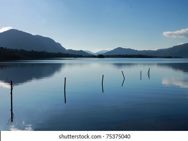 Lake With Mountains In Killarney, Ireland