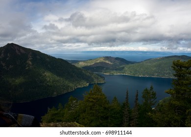 Lake And Mountains, Olympic Peninsula, Washington State, USA