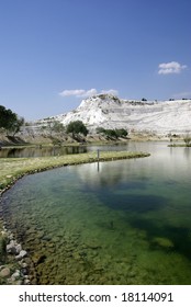 Lake near Pamukkale calcium pools. Natyre phenomenon. Turkey.