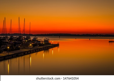 Lake Norman Sunset Near Charlotte, North Carolina