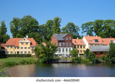 Lake In Nyborg Town Center, Funen, Denmark