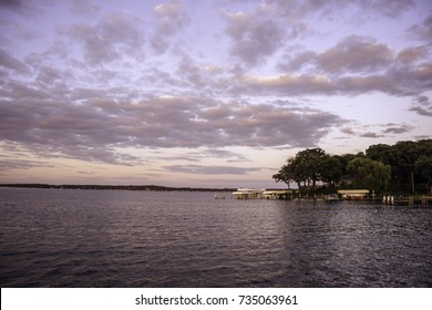 Lake Okoboji At Sunset In Iowa.