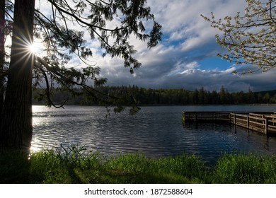 A Lake On The Olympic Peninsula, In Washington State