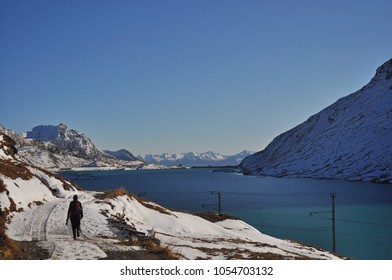 Lake On Sankt Moritz, Splügen Pass