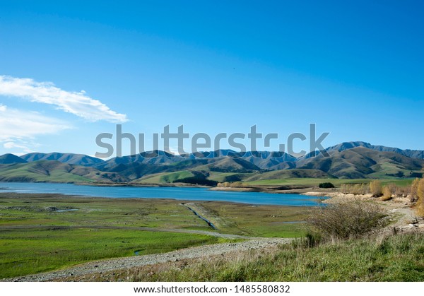 Lake Opuha Picnic Camping Piccnic Area Stock Photo Edit Now 1485580832