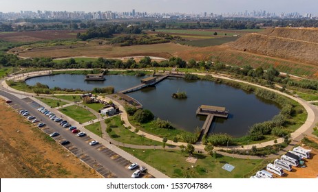 Lake park in Hod Hasharon Central District israel - Shutterstock ID 1537047884
