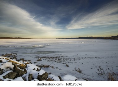 Lake Pepin Frozen Over-Minnesota