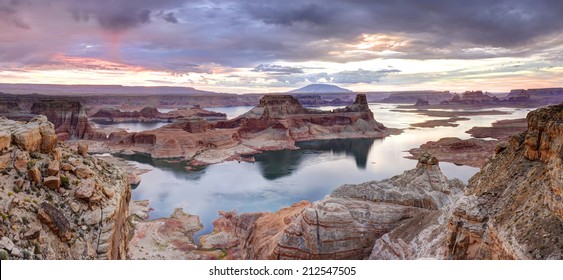 Lake Powell at Dawn, Alstrom point, Glen Canyon National Recreation area.