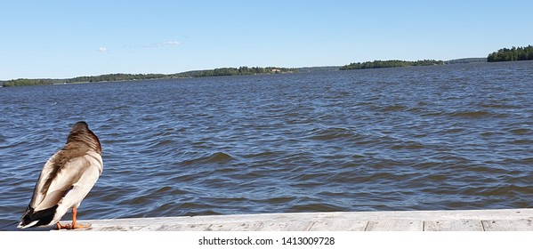 Lake Mälaren In Västeråsin  The Province Of Västmanland In Central Sweden