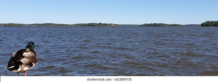 Lake Mälaren In Västeråsin  The Province Of Västmanland In Central Sweden