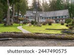 Lake Quinault Lodge at Quinault Rainforest in Olympic National Park, Washington State, USA