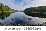 Lake reflection in beautiful Finland