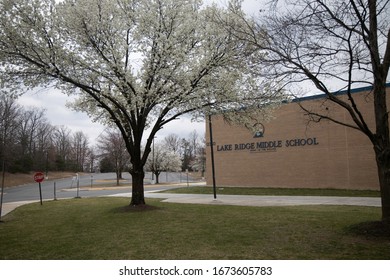 Lake Ridge Middle School, Woodbridge, VA, Prince Williams County. March 2020