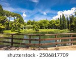 Lake in the Riva del Garda, town on the shores of Lake Garda, Italy, Europe.