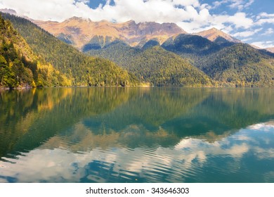 The lake Rizza in Abkhazia