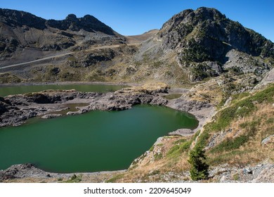 Lake Robert In The Mountains Of Chamrousse In The Alps In France
