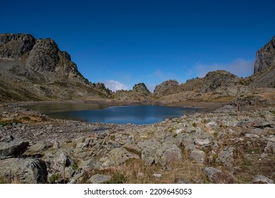 Lake Robert In The Mountains Of Chamrousse In The Alps In France
