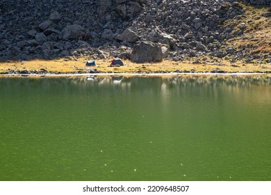 Lake Robert In The Mountains Of Chamrousse In The Alps In France