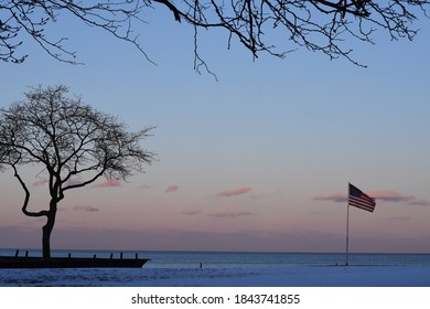 Lake Saint Clair In Winter