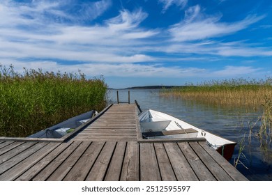 Lake Seksty. Landscape of Masuria in Poland, Karwik village in the Pisz area. - Powered by Shutterstock