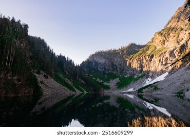 Lake Serene, Washington Morning Glow  - Powered by Shutterstock