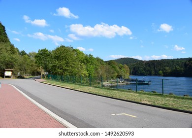 Lake Side Road At Obersee