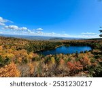 Lake Solitude foliage on top of Mount Sunapee! 