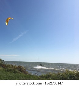 Lake St. Clair Kite Boarder Summer 2019 Lake St. Clair Metropark Harrisville Michigan