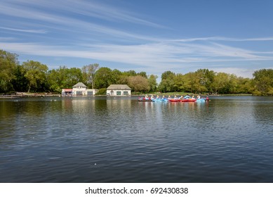 The Lake In Stanley Park Blackpool.