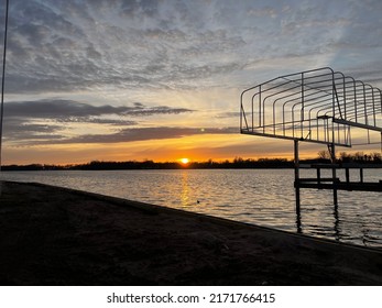 Lake Sunset In West Michigan