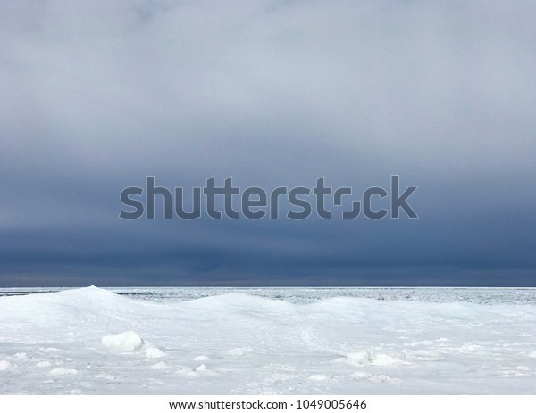 Lake Superior Winter Ice Frozen Waves Stock Photo Edit Now