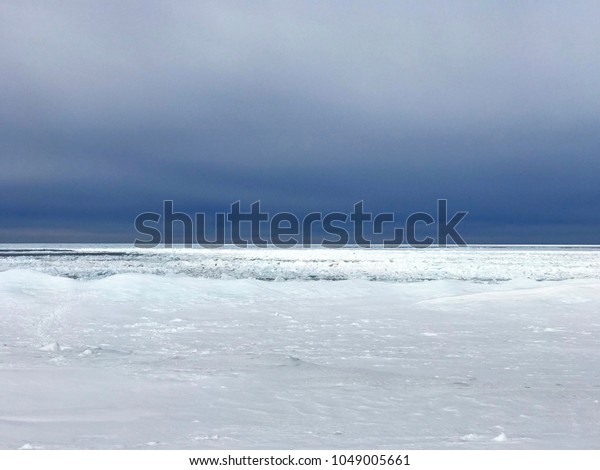 Lake Superior Winter Ice Frozen Waves Stock Photo Edit Now